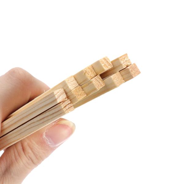 Считающ незаконченные деревянные ремесла 30Pcs придают квадратную форму деревянным штангам