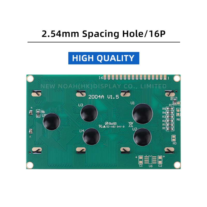 Cyrillic Yellow Green Film 2004A Equipped With LED Backlight And Built-In  Character LCD Module