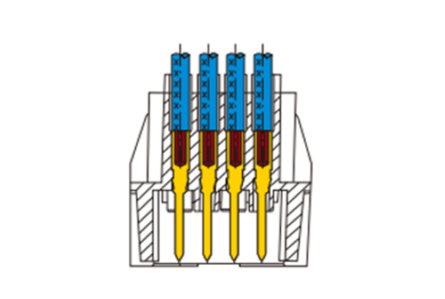 128-Position Ultra-High Density Crimp Inserts
