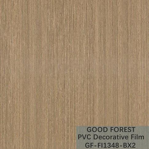 Flowability PVC Decorative Film Scratch Resistance Wooden Grain