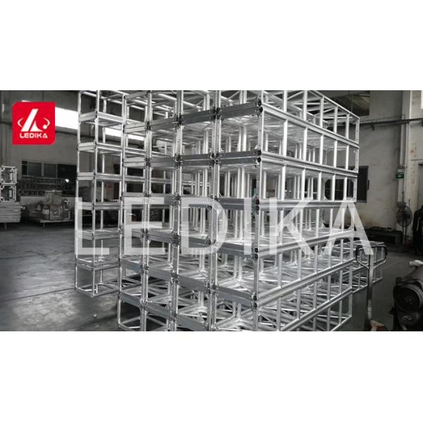 Shiny Indoor Or Outdoor Event Truss , Aluminum Spigot Truss 390mm Exhibit Truss