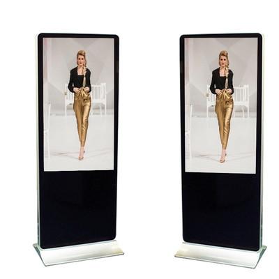 65 Inch FHD Floor Standing Back-to-Back Kiosk Commercial Grade For Interactive Screens
