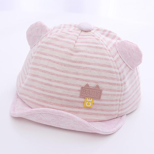 Summer Cotton Baby Hats Cute Casual Striped Soft Eaves Baseball Cap Baby Boy Beret Baby Girls Sun Hat
