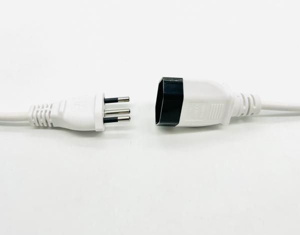 Brazil Extension Cords Female Plug 3 Pin Prong 10A 250V Brazil Female Power Extension Cable