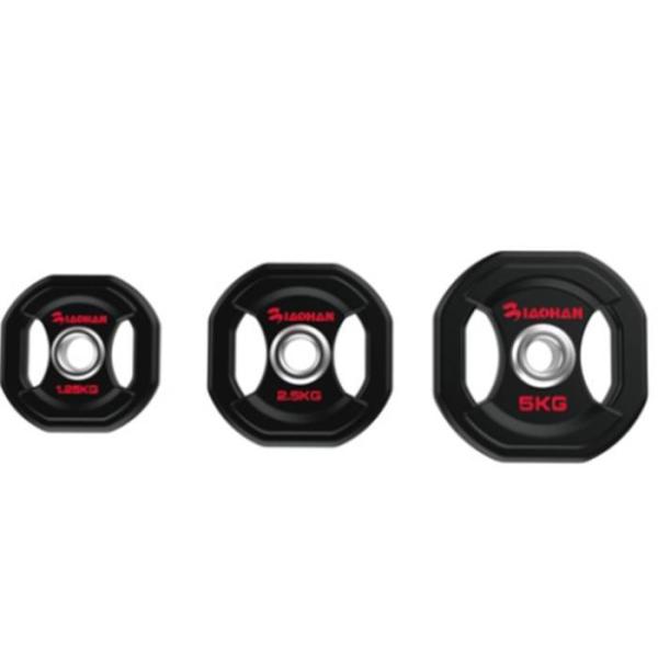 Коммерчески плиты веса металла, плиты бампера поднятия тяжестей с резиновым/стал