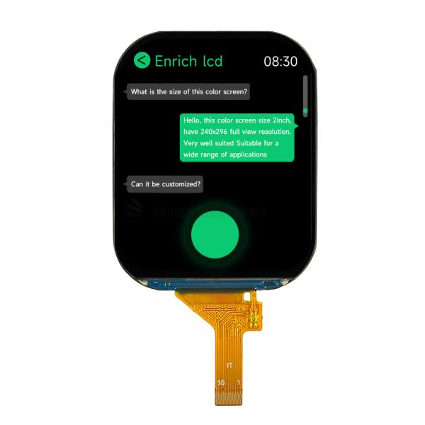 2.01 Inch TFT LCD Module IPS 240x296 Resolution IC ST7789 Advanced