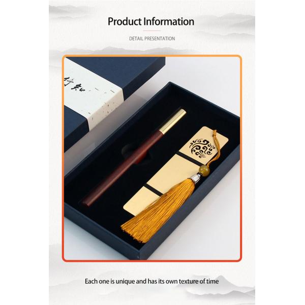 Conjunto de papelería de negocios personalizado Nube propicio Bookmark Caja de regalos Pluma de firma