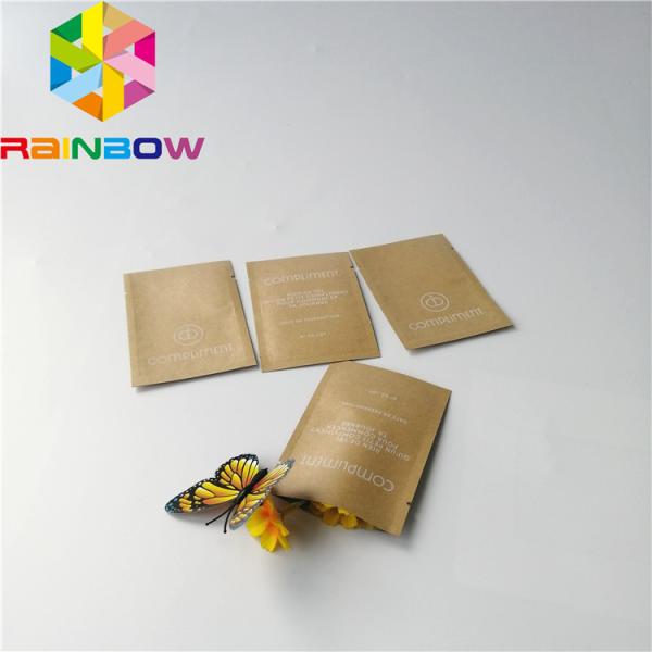O cosmético liso do malote da soldadura térmica lateral feita sob encomenda de Logo Heat Seal Laminated Foil três prova sacos de empacotamento do saquinho da prova do cheiro