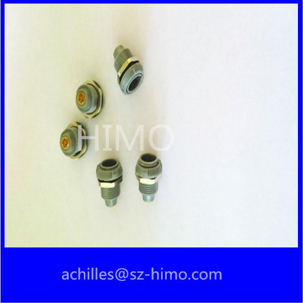 Push Pull Self-Locking Male And Female 4 Pin 1P Series Plastic Lemo Panel Mounted Socket