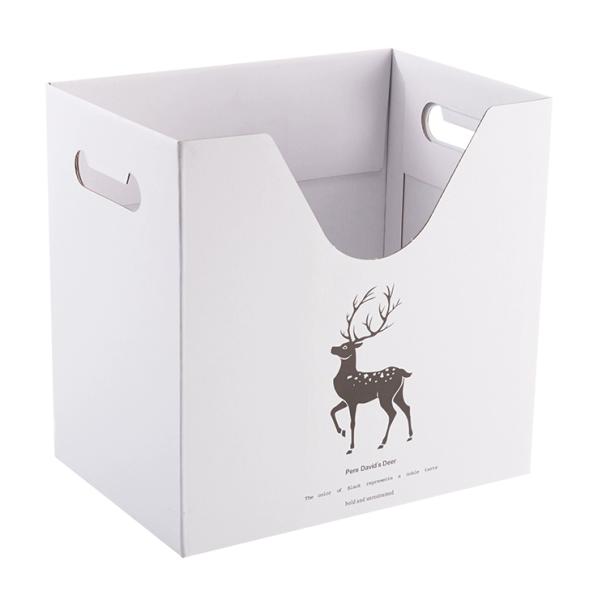 Heavy Duty Kraft Paper Storage Box Multi-Purpose Organizer For Books Files Office Use