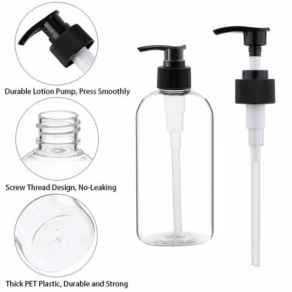 16OZ/500ml Empty Plastic Pump Bottles Dispense  Durable Refillable Containers