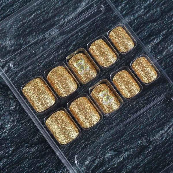 24 Pieces Acrylic Press On Fake Nails With Custom Tip For High Volume Purchase