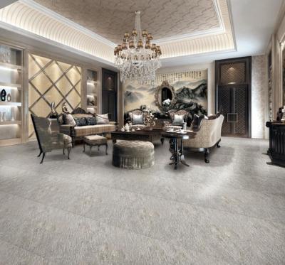 Rough 24x24 Porcelain Tile / 600 By 600 Floor Tiles Light Grey Color