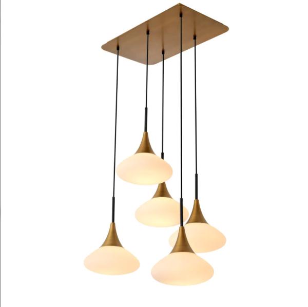 Hot Hanging Art Decorativo LED Modern Pendant Luces Dormitorio Villa Salón de la sala de estar Lustrero