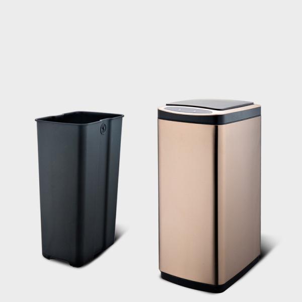 Kitchen Large Home Automatic Charging Smart Induction Stainless Steel Electric Trash Can with Lid