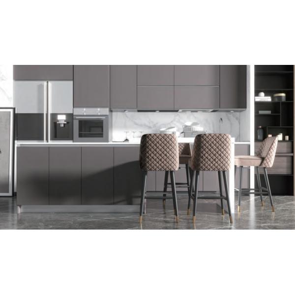 Khaki Gold Pure Colour Marble Slab Granite Floor Tiles Antibacterial