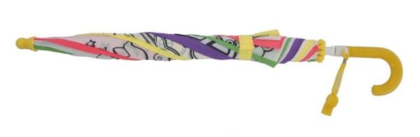 Manual Open Kid ' S Diy Little Girl Umbrella With Animals Custom Printing