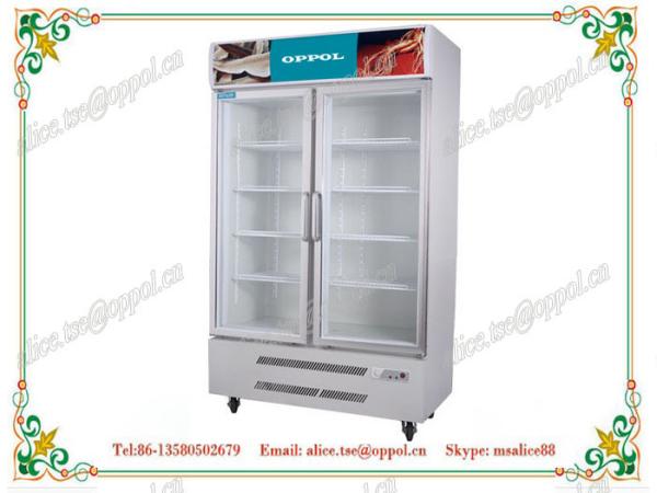 OP-809 Double Swing Door Adjustable Thermostat Freezer , Medical Drug Storage Freezer