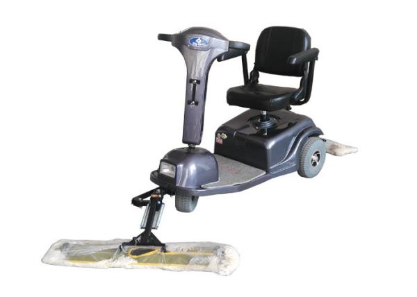 High Efficient Dust Cart Scooter For Shopping Mall , Station Waiting Hall