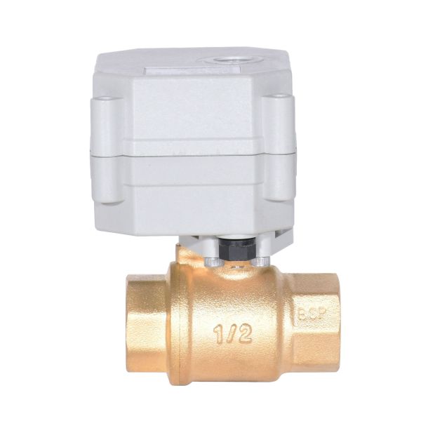 ETRANY 1/2'' DC5V BSP NPT Brass Electric Ball Valve WiFi Control High Temperature Water Fluid Regulation Remote Mobile Phone