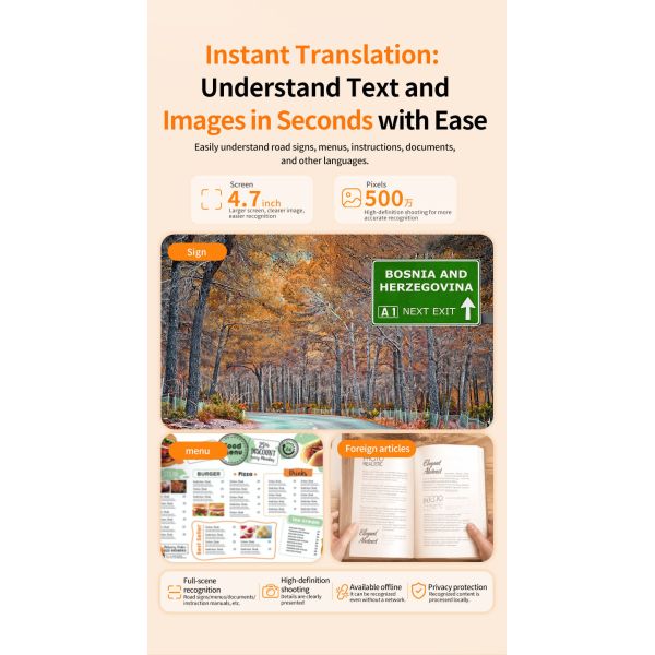 New F80pro 4G AI Voice Translator Audio And Video Call Translator