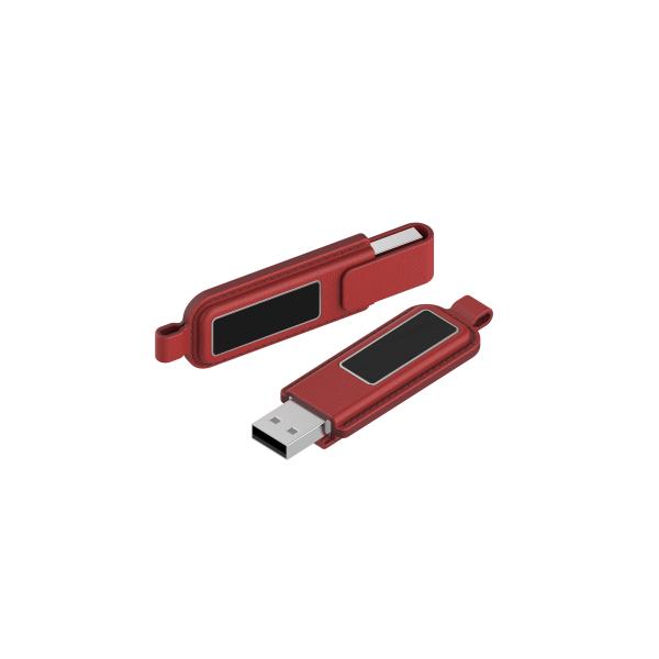 Переносный кожаный крышка ключ Металлический USB флэш-накопитель 64GB 128GB 30MB/S
