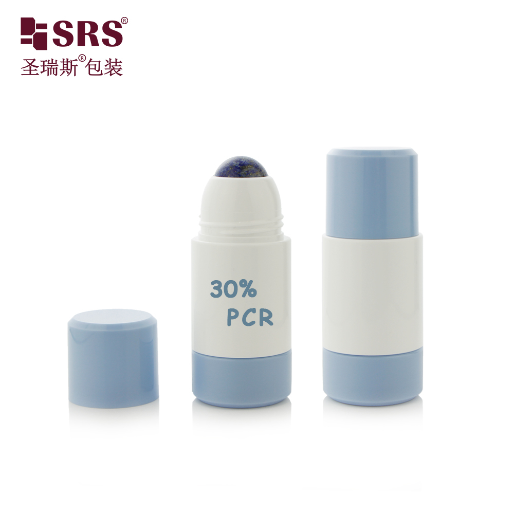 Replaceable Gemstone Roll-on Bottle Empty Cosmetic Container For Deodorant