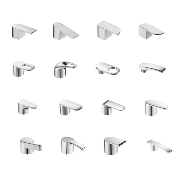 Zinc Alloy Universal Shower Faucet Handles Luxury For Hotel Application