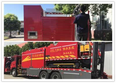 750HP Crawler Tracking Remote Water Supply Rescue Fire Truck with Intake Robot