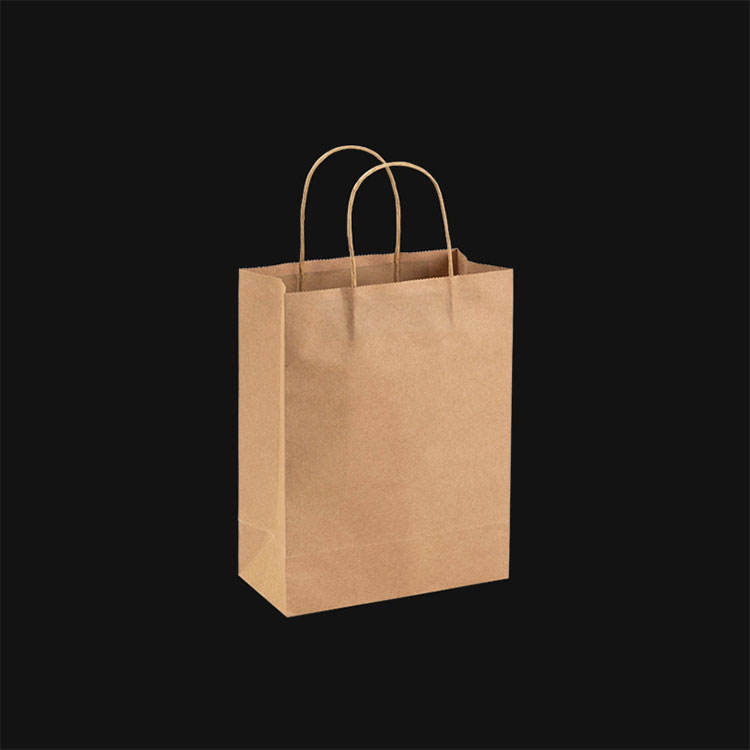 Kraft Paper Bag With Handle Shopping Takeaway Bag Clothing Kraft Paper