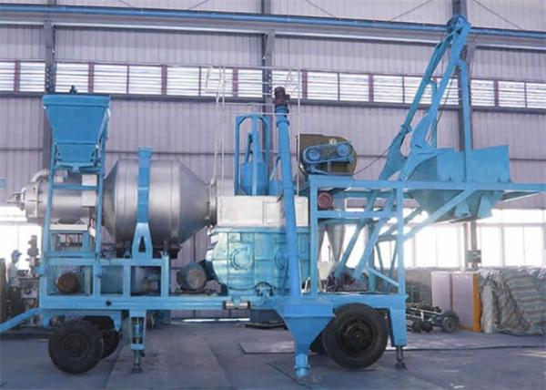 Drying Drum Horizontal Twin Shaft  Asphalt Mixing Plant , 15TPH Concrete Batching Plant