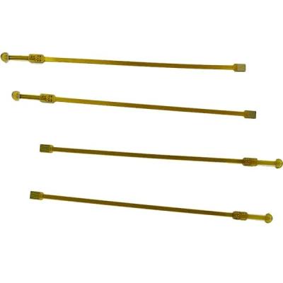 O OEM 6 mergulha a tampa amarela 1.1mm do PWB do cabo flexível rígido nenhum filme do Silkscreen