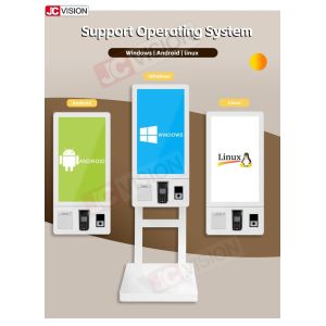 15.6 21.5 24 32 pouces Plancher intérieur Standing Self-service Kiosques de paiement Terminal Self-service Caisse Kiosque fournisseur de machines
