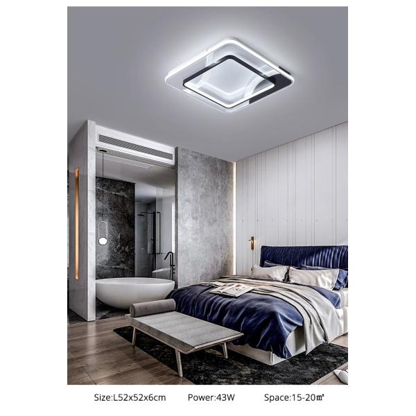 Round Square Led ceiling lamp For Living Room Lights Bedroom Black White ceiling Lights(WH-MA-264)