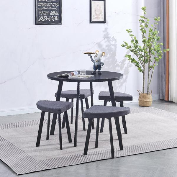 OEM Commercial 45cm height Upholstery Fabric Dining Chair Metal Leg  For Coffee Shop