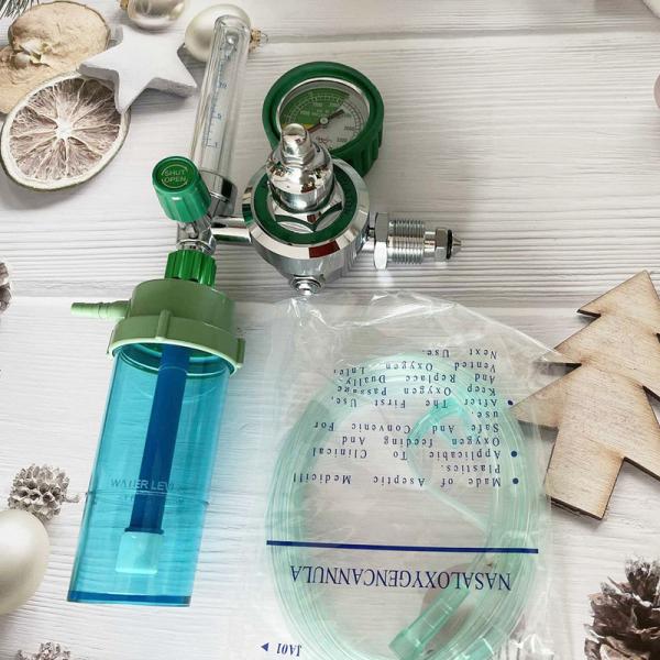 High Quality Flow Meter Gas Cylinder Oxygen Flowmeter Regulators With Humidifier Bottle