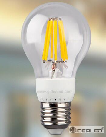 360 degree 8w glass cob filament led bulb,high brightness, top quality, hot seller