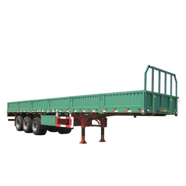 Not Self-dumping 3-Axis Sidewall Semi-Trailer for 40-100 Tons Bulk Cargo Transport