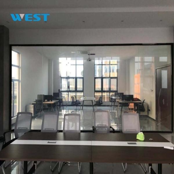 White Non Adhesive Smart PDLC Film Controllable Transparency Decorative Laminated Glass Film