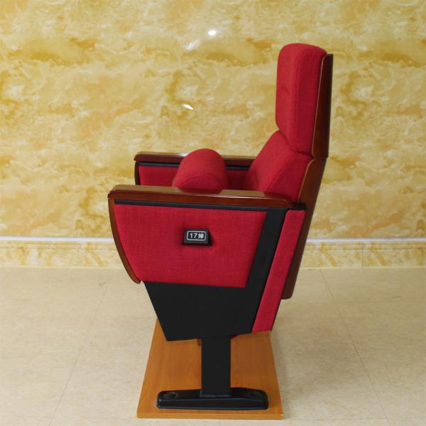 Folding Theatre Cinema Hall Chairs With 500mm Backrest Sponge Anti Electrostatic
