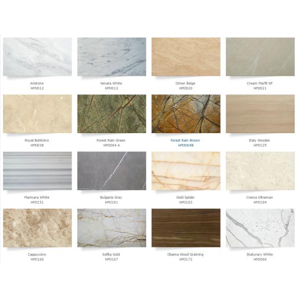 DORA Grey Cloud Gray Gris / Blue Natural Marble Tile And Slab For Flooring Layout Book Matched