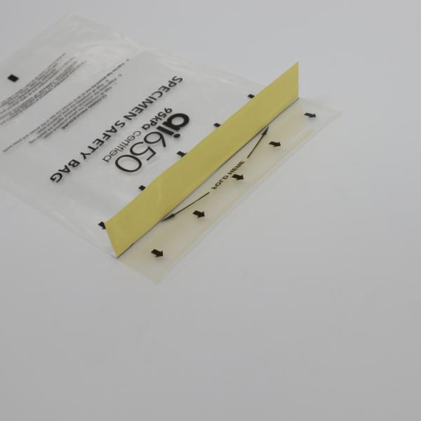 Пакет из 50 прозрачных полиэтиленовых черных пакетов для биологической опасности, водонепроницаемый