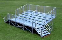 Couleurs personnalisées en acier galvanisé Portable Aluminium Bleacher Pour le stade de football extérieur de luxe