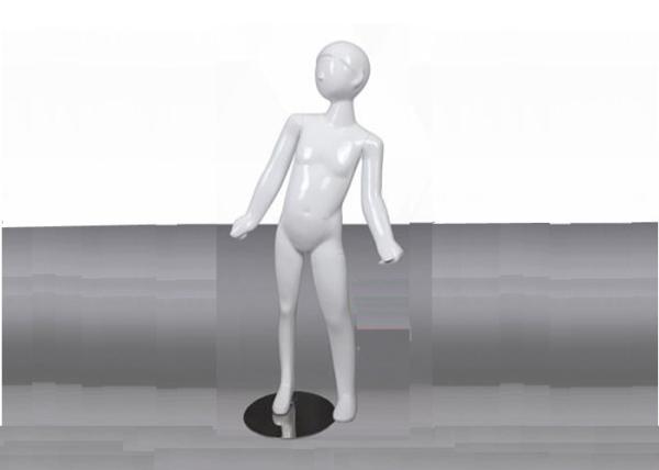 High Glossy White Children's Clothing Mannequins Full Body With Different Pose