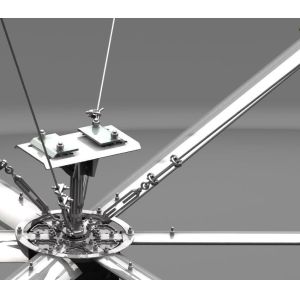 Fã de teto de alumínio da lâmina da lâmina da ventilação 6 de 0.7KW 16FT