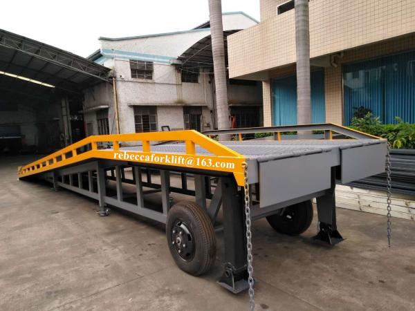 Europe Style Container Yard Ramp 10 Ton Steel Panel Non Slip Foldable