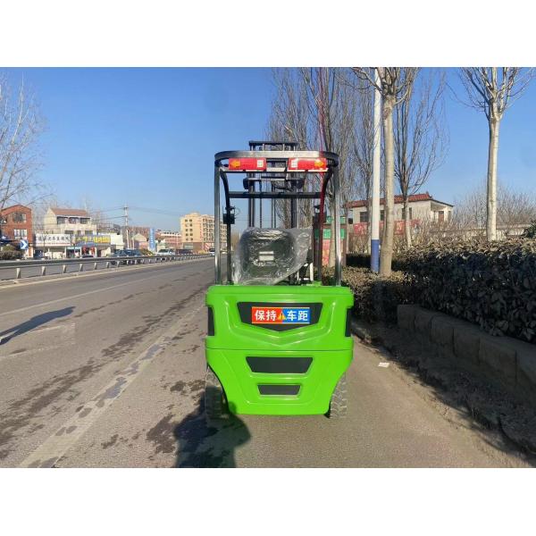 1 Ton Electric Forklift with Solid Front Tyres and Hydraulic Steering for Warehouse