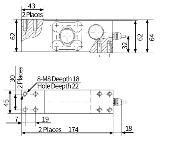 WL-122M Precision Single-Point Load Cell For Belt Scales & Platform Weighing Applications  Capacity 10-600kg