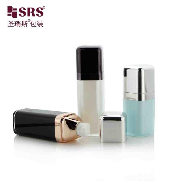 Custom Color Elegant Empty Cosmetic Lotion Square Airless Pump Bottle