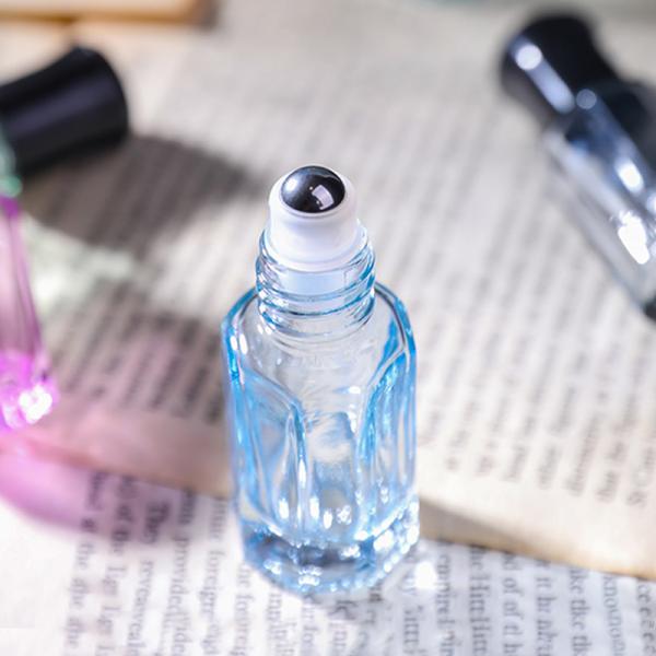 3ml Steel Roller Cosmetic Glass Bottles 6ml Glass Roll On Bottle Hot Stamping